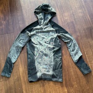 Odlo Blackcomb technical hoodie base layer with an integrated face mask